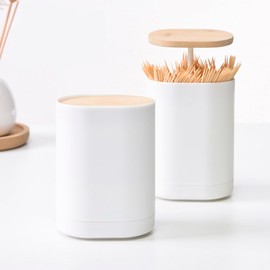Toothpick Dispenser Toothpick Holder, Pop-Up Automatic Toothpick Dispenser with Easy-Lift Function, Miracle Toothpick with Flavour Toothpick Storage