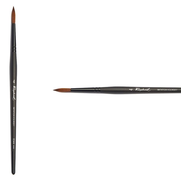 Unbekannt Raphael RA8344-04 Innovative Synthetic Kolinsky Brush, Round 4