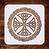 Stencils for Walls: Celtic Cross Stencil, 8.5 x 8.5 inch
