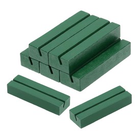 PATIKIL Wood Place Card Holder, 5Pcs Tischnummernhalter Tischnummernhalter Namenskartenständer für Foto-Menü-Anzeige Hochzeitszeremonie Geburtstagsfeier Dekorationen, Grün