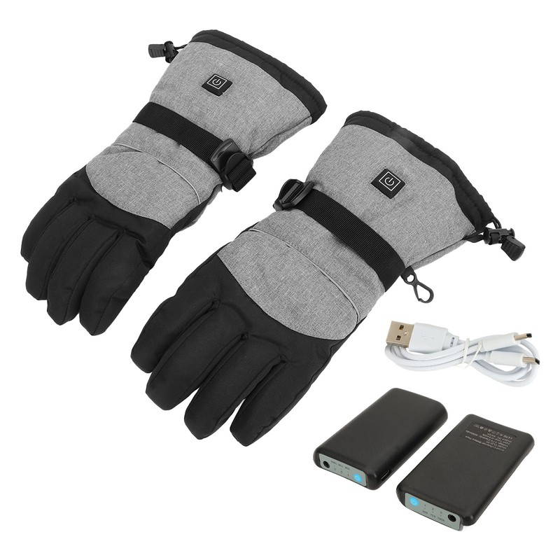 1 Pair Heated Gloves Smart Battery Powered Winter Warm Gloves