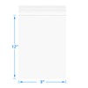 Foopama 9" x 12" Thick 4 Mil Clear Zip Poly