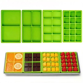 Mix Cavity Silicone Tray Dividers for Harvest Right Freeze Dryer Medium and Small Trays, 4 Pieces Silicone Molds for Harvest Right Freeze Dryer Accessories