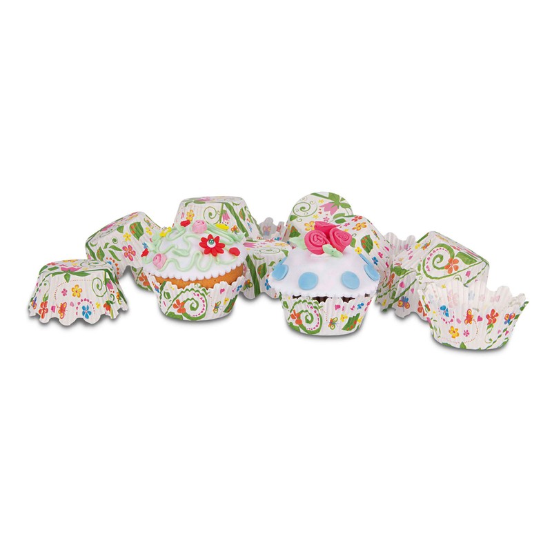 Staedter Maxi Flower Garden Paper Baking Tray, Multi-Colour, 50-Piece