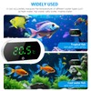 Brifit Aquarium Thermometer Digital, Mini Aquarium Thermometer with LED Display,