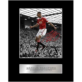 Marcus Rashford Signed Mounted Photo Display Manchester United FC