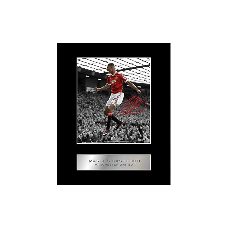 Marcus Rashford Signed Mounted Photo Display Manchester United FC