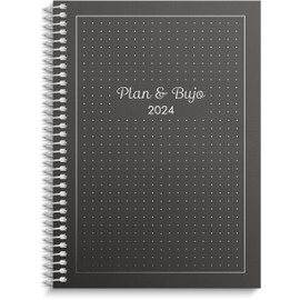 Burde Calendar 2024 Plan & Bujo A5, Weekly Planner, Adjustable Bullet Journal Diary 2024: Start: December 11, 2023, End: January 5, 2025, Dot-Lined Pages, Dynamic Days of the Week