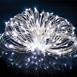 MAY CLAFFY Fairy Lights Plug in 2 Pack, 33ft 100 LED Firefly Twinkle String Lights, USB Mini Small Cute Christmas Tree Twinkling Lights for Indoor Bedroom Party Wedding Valentines (Cold White)