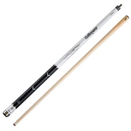 Cpllapsar COLLAPSAR R Series 58Inch 2-Pieces Maple Billiard Pool Cue Stick PU Grip (White, 19.5OZ)