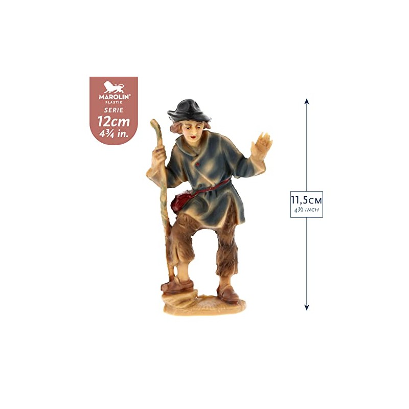 Shepherd with sheep on his shoulder (nativity figure), to 4.75