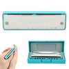 Blues Harmonica 10 Holes Mouthorgan Bb Key Stainless Steel ABS