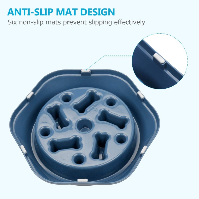 UPSKY Slow Feed Dog Bowl Anti-Choking Slower Eating Puzzle Bowl