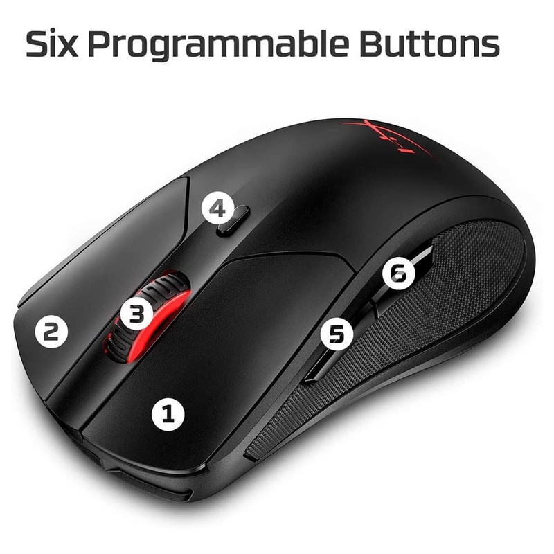 HyperX Pulsefire Dart RGB Wireless Gaming Mouse with Qi Enabled