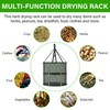 YSSOA 2-Layer 2ft Foldable Herb Mesh Dry Rack Hanging Drying