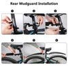 Tagvo Bicycle Mudguard, Retractable Bicycle Mudguard Set, Mountain Bike Front