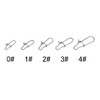 Pack of 200 Fishing Lock Snaps Swivel #0#1#2#3#4 with Box