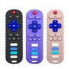 ERSIHUA 3Pcs Silicone Teething Toys, Remote Control Shape Teethers for