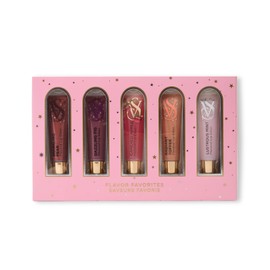 Victoria's Secret Lip Gloss Gift Set, Flavor Favorites, Flavored Lip Gloss Set for Women, Includes 5 assorted Lip Glosses