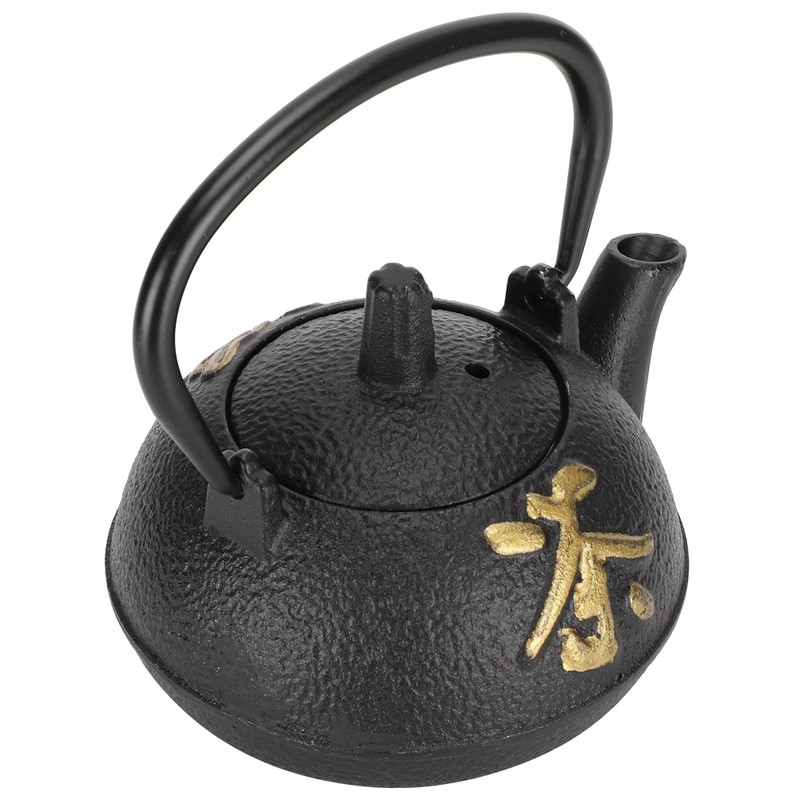 Iron Teapot Kettle Uncoated with Strainer 0.3L Tea and Zen