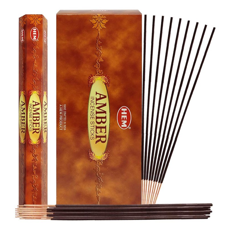 Amber Incense Sticks and Incense Stick Holder Bundle Insence Insense