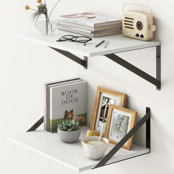 Fun Memories Deep Floating Shelves for Wall, 12 Inch Deep