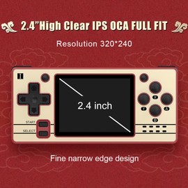 Open Source Handheld 64-bit GBA  FC Nostalgic Game Console  2.4-inch IPS OGA Fully Fitted Screen Supports 13 Mainstream Emulators Customizable UI for Long Time Gaming