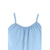 Girls Long Sleeveless Dungarees (Code 8809) Sky Blue 14 Years