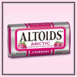 Wrigley's ALTOIDS Arctic Strawberry Breath Mints, 1.2-Ounce Tin - 8 PK