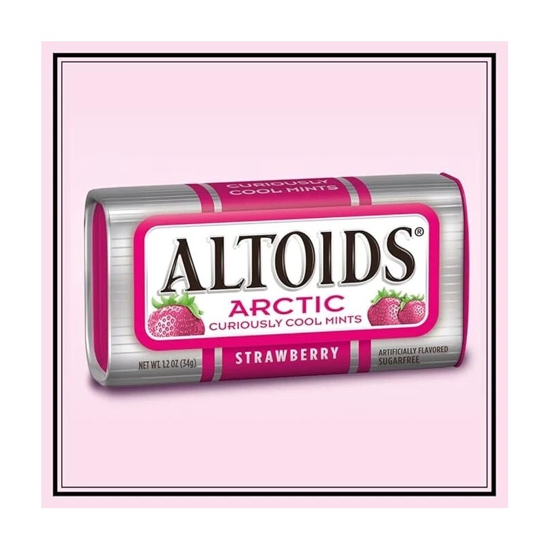 Wrigley's ALTOIDS Arctic Strawberry Breath Mints, 1.2-Ounce Tin - 8