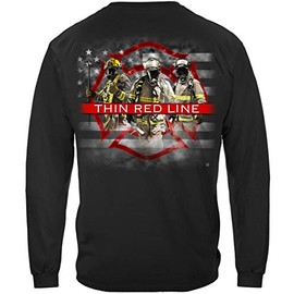 Firefighter Polo | Firefighter Flag Thin Red Line Long Sleeve FF2353LSS