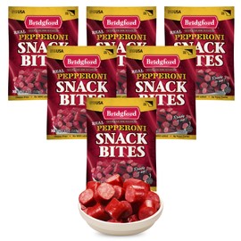 Bridgford Beef Snack Bites 4 oz Pack of 6 - Ready-to-Eat Beef Snacks for On-the-Go Snacking - Gluten-Free Zero Carbs Meat Snacks for Adults - Keto Beef Snack Bites for Your Keto Diets