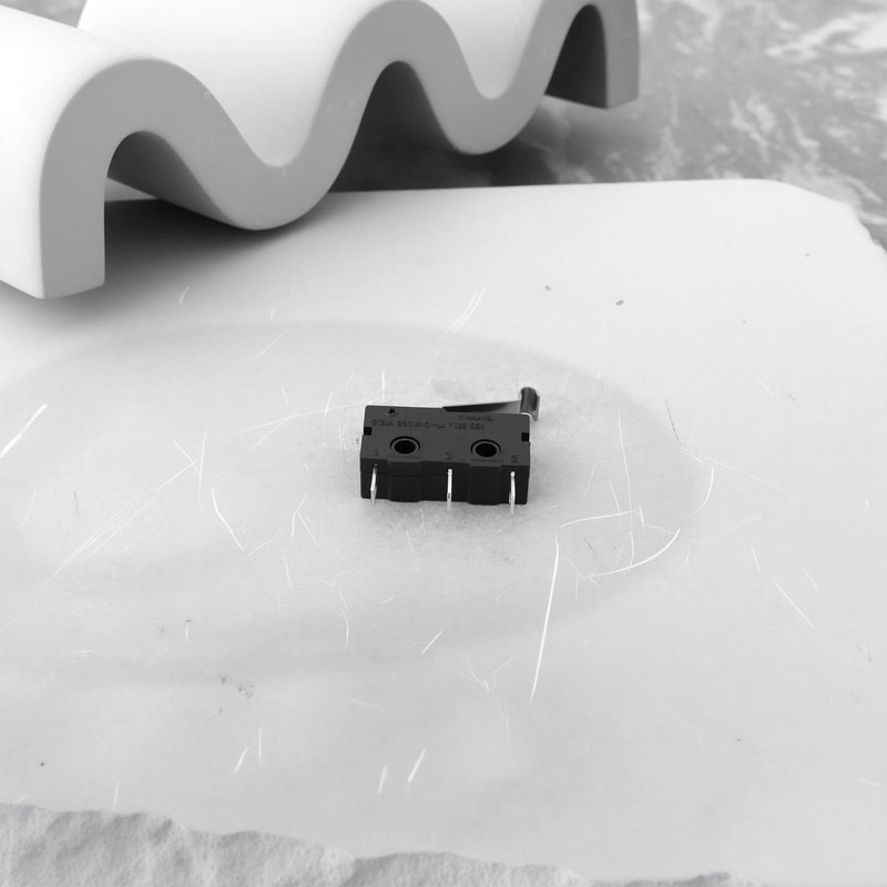 ECSiNG 4Pcs 3-Pin Silver Dot Crank Micro Switch 5A 125VAC