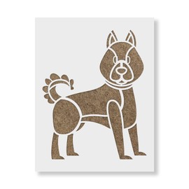 Cartoon Akita Stencil - Dog Mom, Versatile for Dog Lovers' Crafts and Decor, Dog Decor