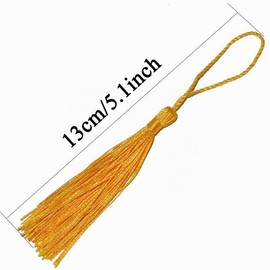 100 nappe da 13 cm, fatte a mano, morbide, setose, con passanti, per creazione di gioielli, progetti fai da te, segnalibri, 20 colori, 5 pezzi per colore