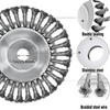 Unbreakable Steel Wire Rotary Brush Cutter Trimmer Head,8 Inch