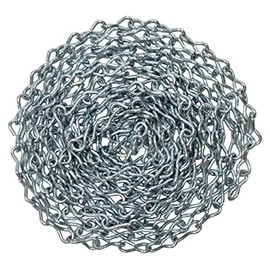 #12 X 15-FT Zinc Plated Steel Jack Chain, Weldless, Twist Chain,