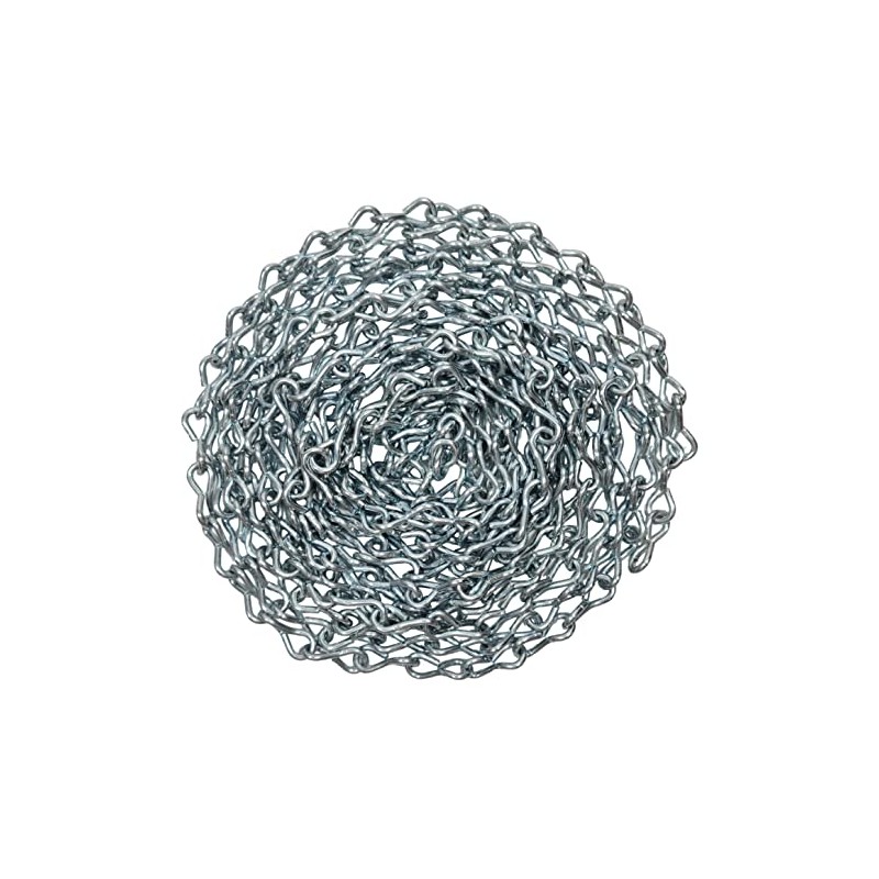 #12 X 15-FT Zinc Plated Steel Jack Chain, Weldless, Twist