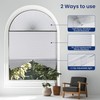 Grandekor No Drill Arch Window Shades Blackout 48" X 24"