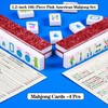 YINIUREN Acrylic American Mahjong Set 166 Mahjong Tile Set 1.2-inch