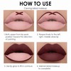 Matte Dark Brown Liquid Lipstick for Women - Long Lasting,