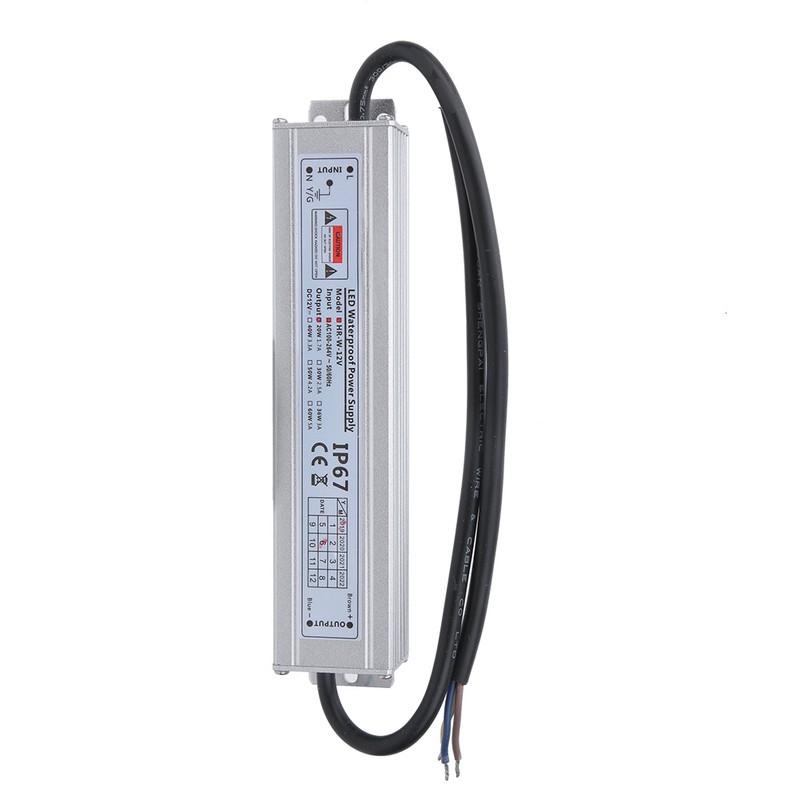 LED Waterproof Power Supply AC100~264V to 12V 20W Module Power