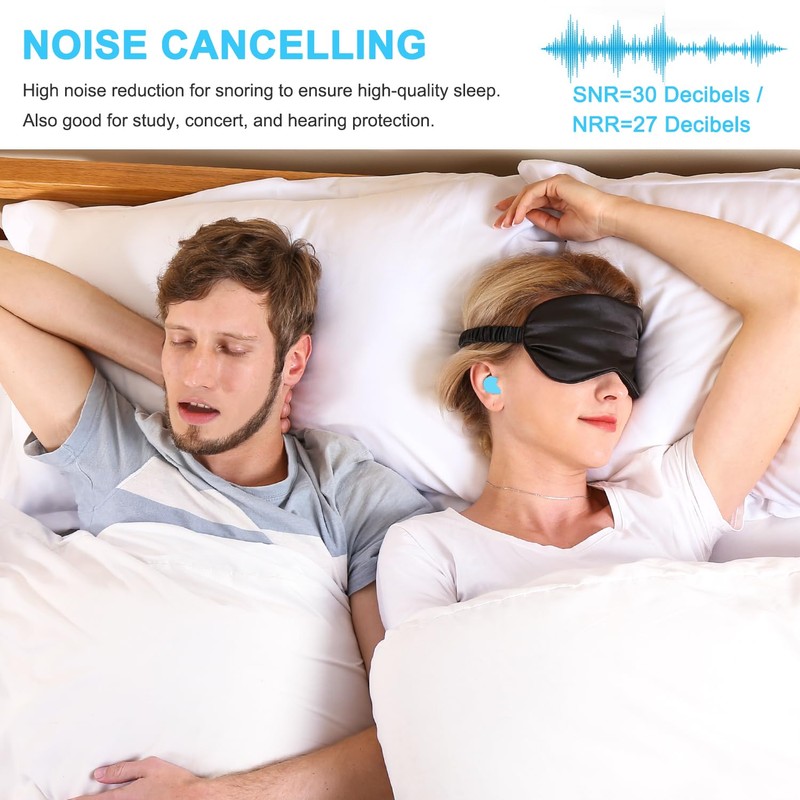 Ear Plugs for Sleeping, Waterproof Moldable Silicone EarPlugs for Sleeping