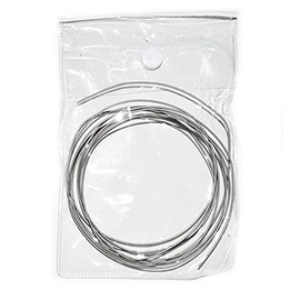 Pure Titanium Wire Harigane, Thickness: 0.02 inch (0.6 mm), 0.04 inch (1 mm), 0.08 inch (2 mm), Length: 3.6 ft (1 m), 6.6 ft (1, 0.4)