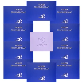 Hera Velvet Perfumed Soap 80g / 헤라 벨벳 퍼퓸드 솝 80g X 10개 향좋은 세수 세안 바디 헤라지일 아모레카운셀러비누, 벨벳 퍼퓸드 솝 80g X 10개
