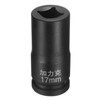 sourcing map 4 Point Square Socket 3/4" Drive by 17mm