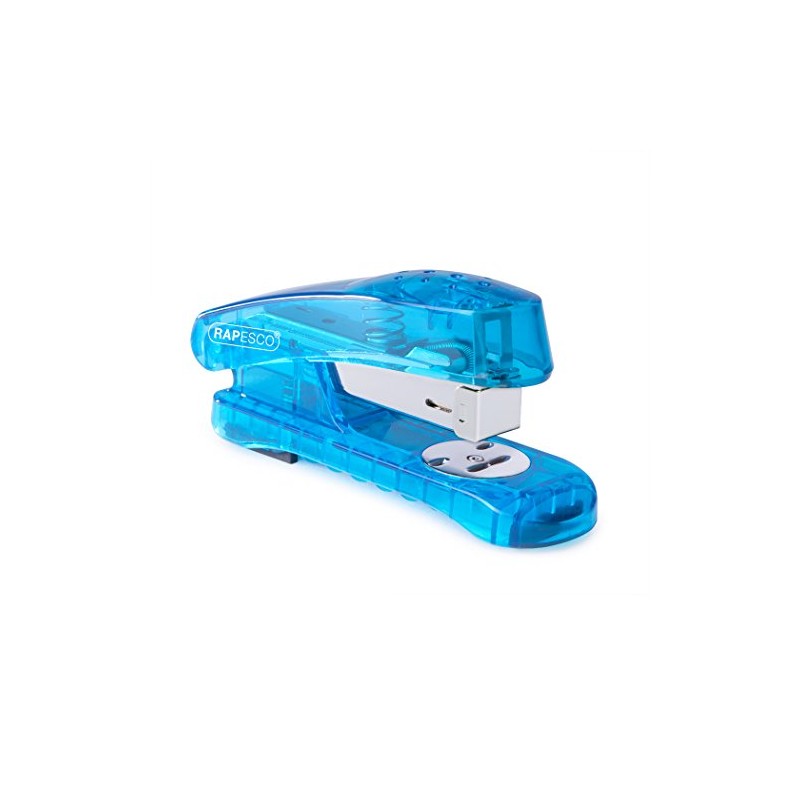 Rapesco 1393 Snapper Sea-Thru Half Strip Stapler, 20 Sheet Capacity,