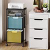 Sbanmao 3 Drawer Mobile File Cabinet for Home Office, Rolling
