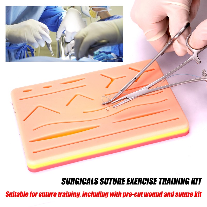 Surgicals Suture Exercise Training Kit Silicone Surgicals Skin Suture Training