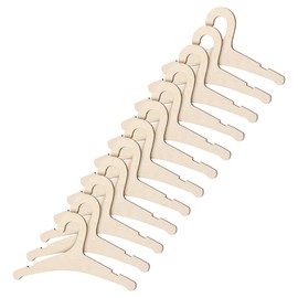 12Pack Wooden Baby Clothes Hangers, 9inch Baby Wooden Hangers for Coat